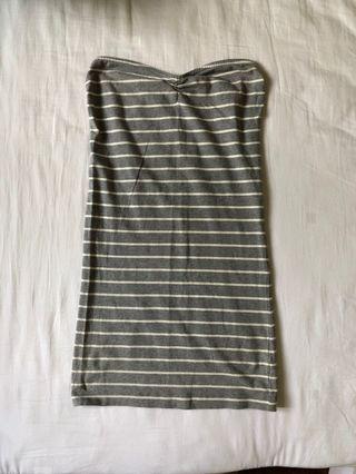 Striped tube dress
