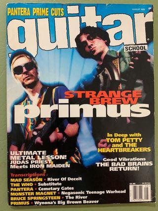 Vintage GUITAR SCHOOL MAGAZINE - August 1995