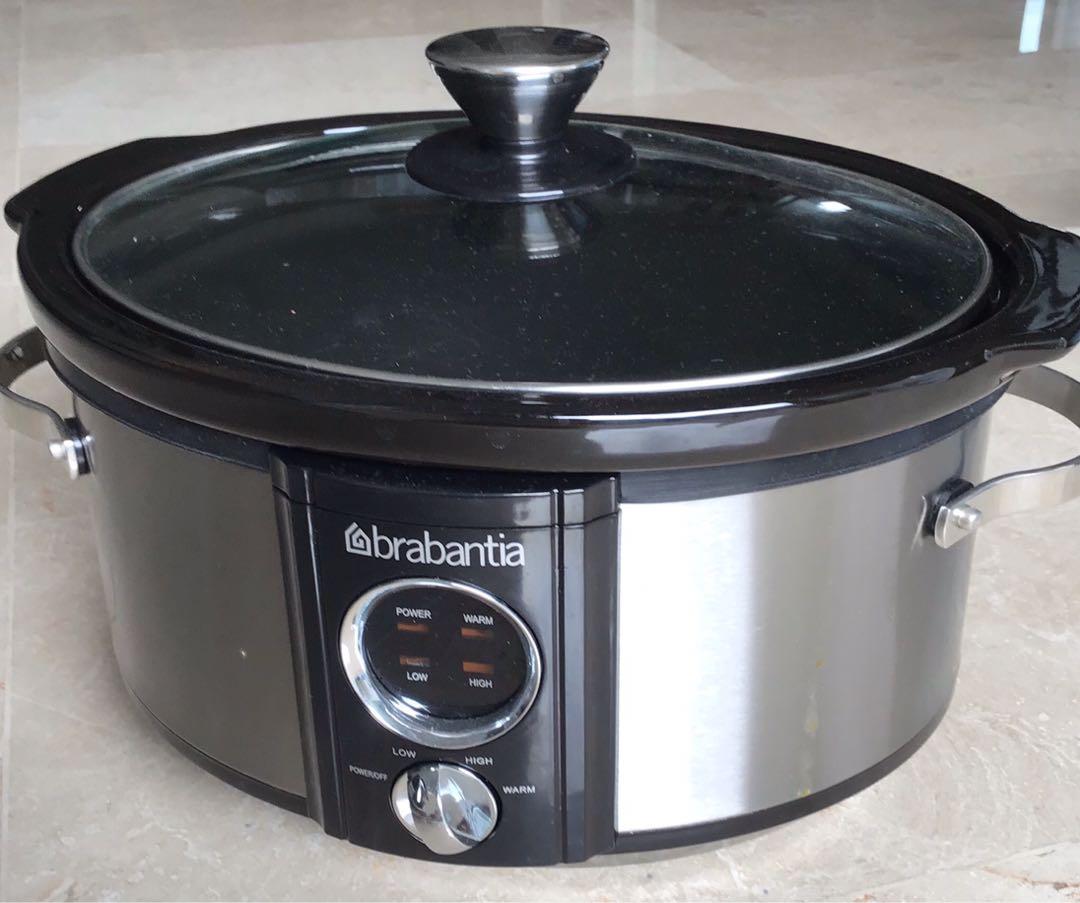 3.5L stainless steel slow cooker instruction manual included TV