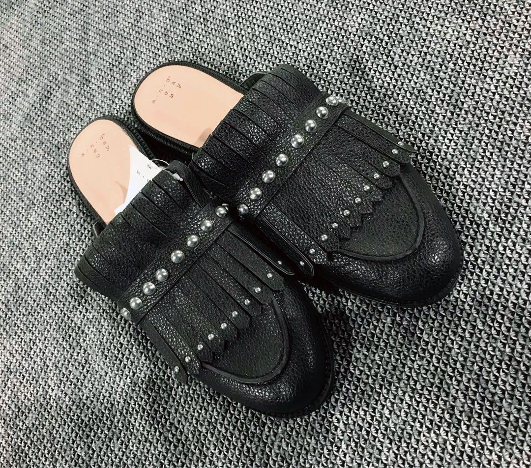 a new day black mules
