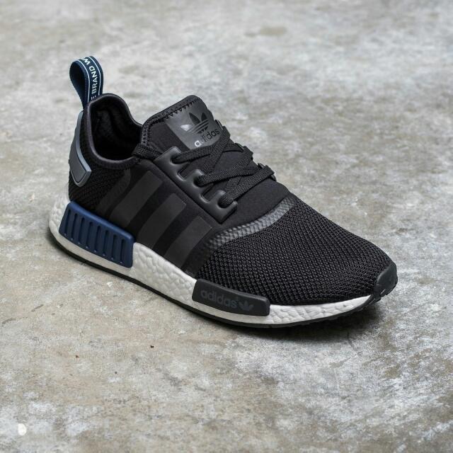Nmd core black blue tab top