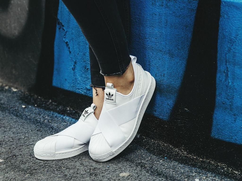 review adidas superstar slip on