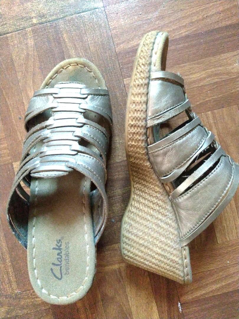 clark wedge sandals on sale