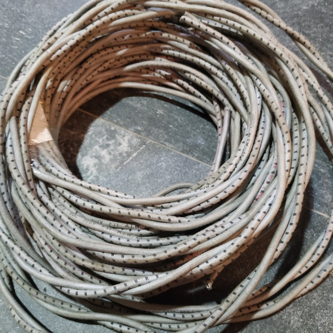25ft Western Electric 22g solid cloth tinned 