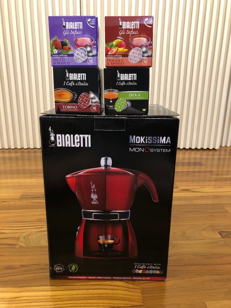Bialetti capsule coffee machine, TV 