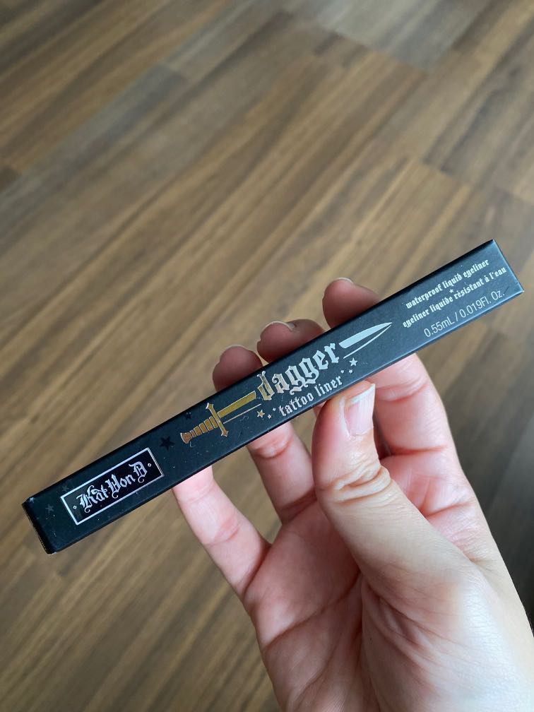 BNIB Kat Von D Dagger Tattoo Liner Eyeliner Trooper Black, Beauty