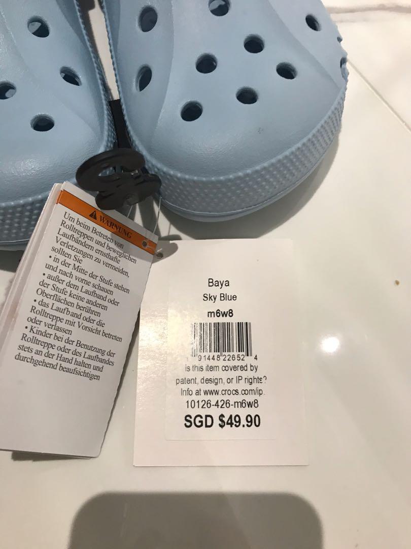 crocs size m6 w8