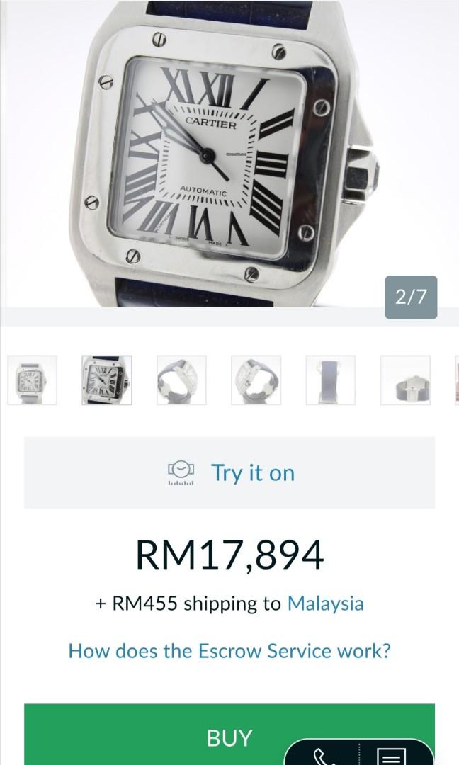 Cartier santos top 100 v6f