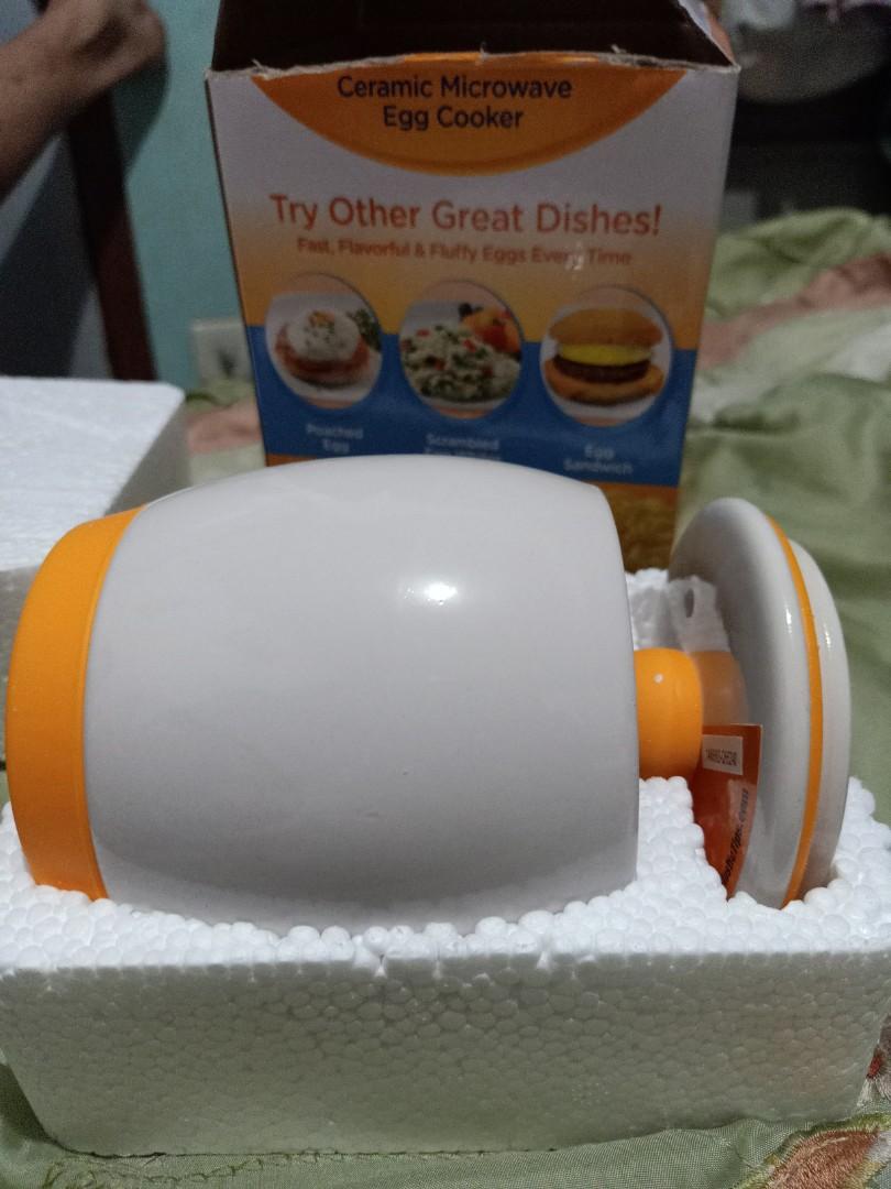 Ceramic Microwave Egg Cooker (Category: Cookers) located in Quezon City. Submitted by mae317219 (Listing ID 273866795, Image 2). Description: ✅Fast, Flavorful & Fluffy Eggs Every time Right in your Microwave 😁👍 ✅New! Never been used.
