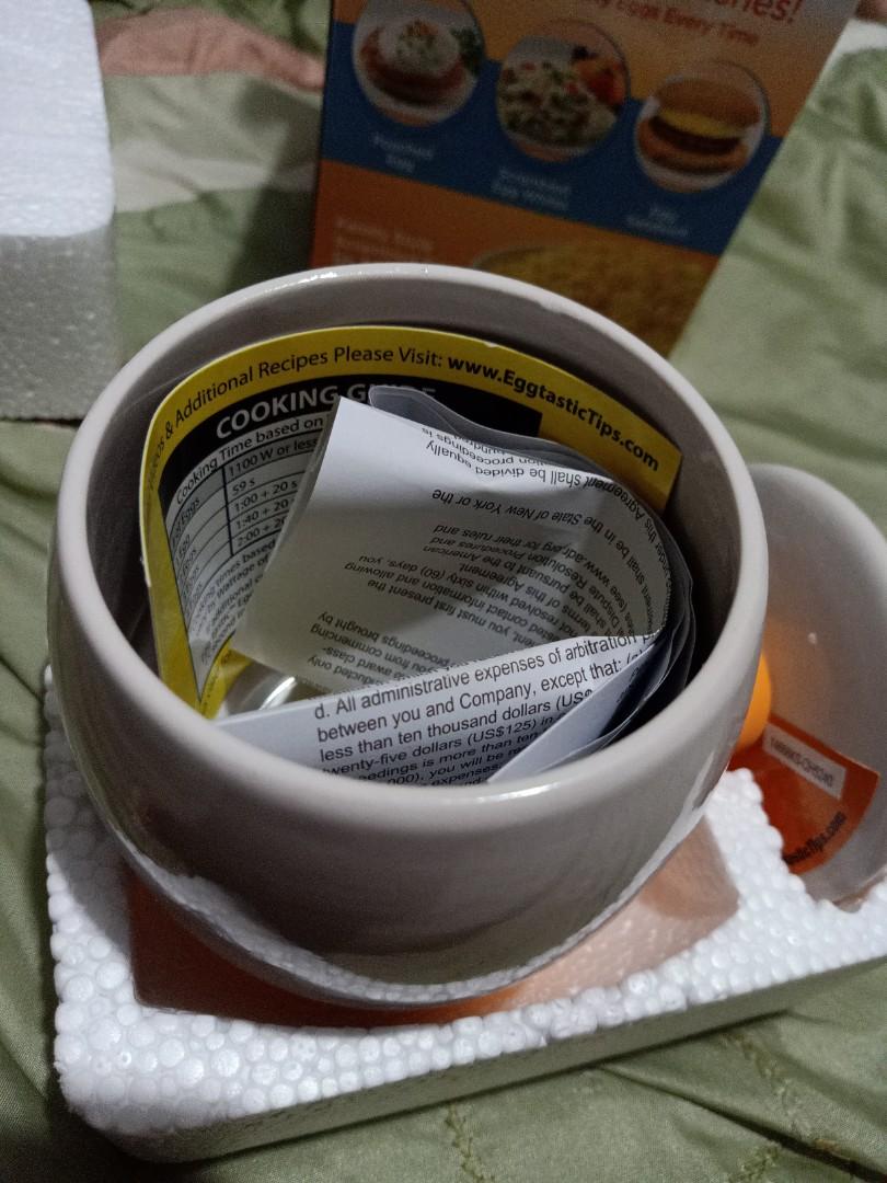 Ceramic Microwave Egg Cooker (Category: Cookers) located in Quezon City. Submitted by mae317219 (Listing ID 273866795, Image 3). Description: ✅Fast, Flavorful & Fluffy Eggs Every time Right in your Microwave 😁👍 ✅New! Never been used.