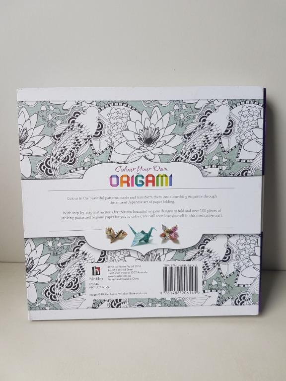 Color your own Origami Book (step by step instruction), Hobbies &amp; Toys ...