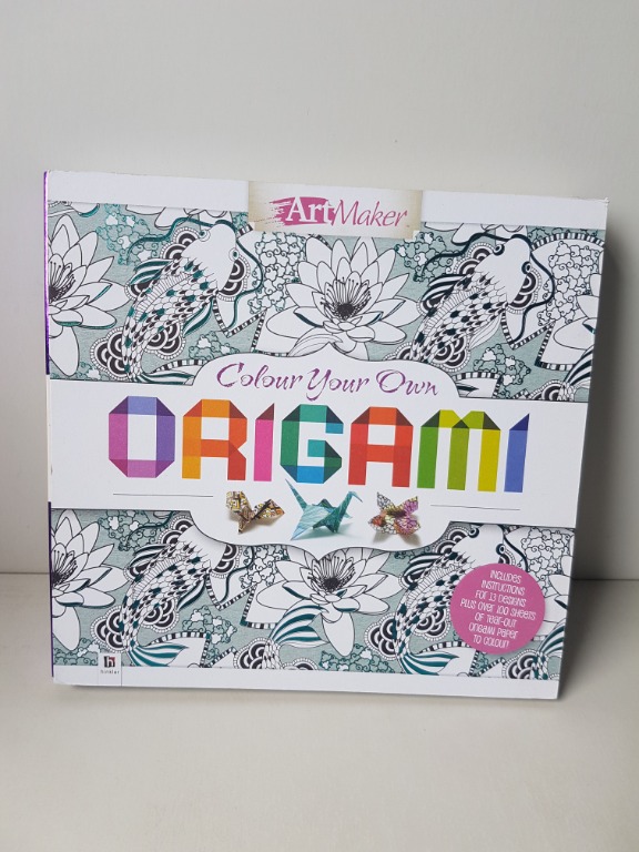Color your own Origami Book (step by step instruction), Hobbies &amp; Toys ...