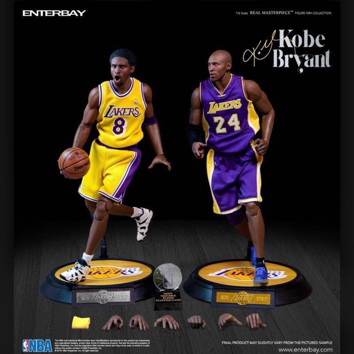 Enterbay NBA 籃球明星los Angeles Lakers 洛杉磯湖人Kobe Bryant 高比