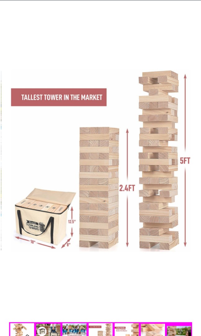 jenga wooden blocks