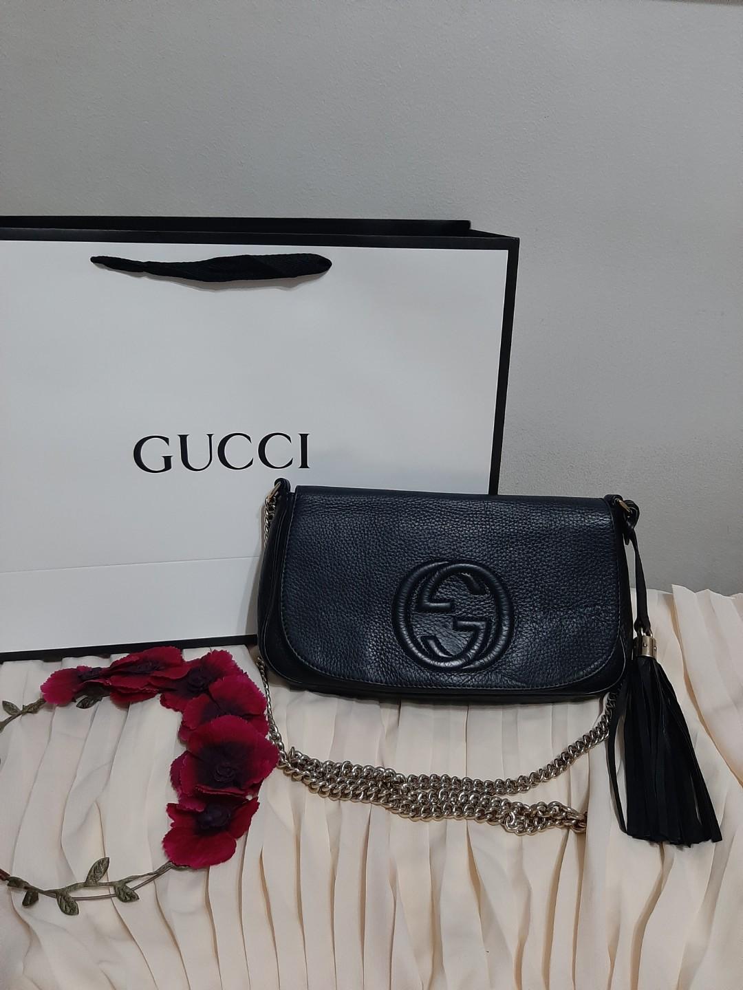 gucci soho flap chain bag
