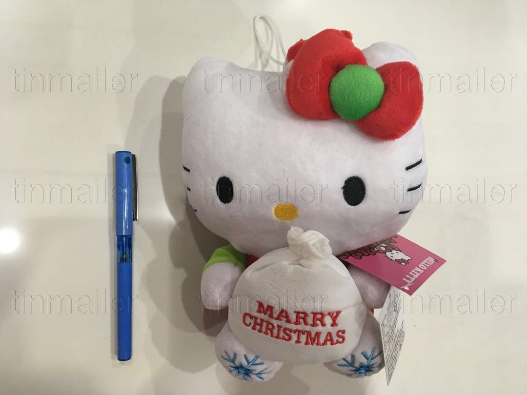 hello kitty christmas plush