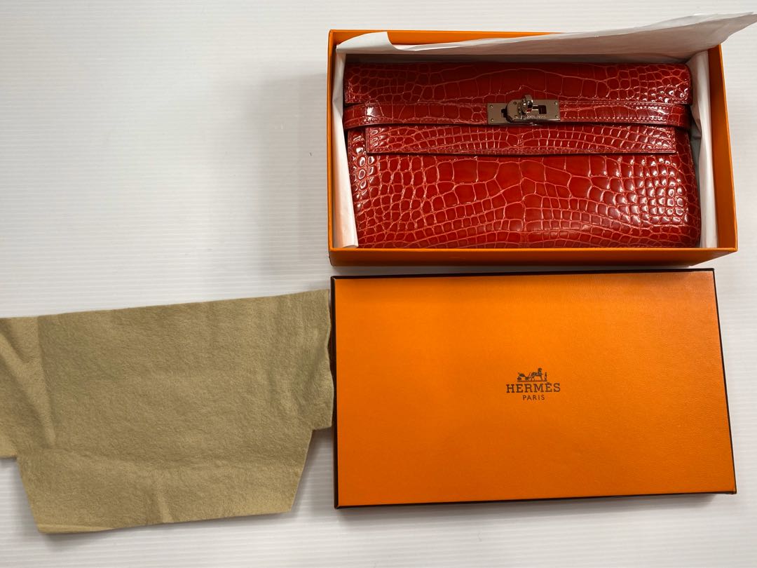 Hermes crocodile wallet, Women's Fashion, Bags & Wallets, Wallets ...