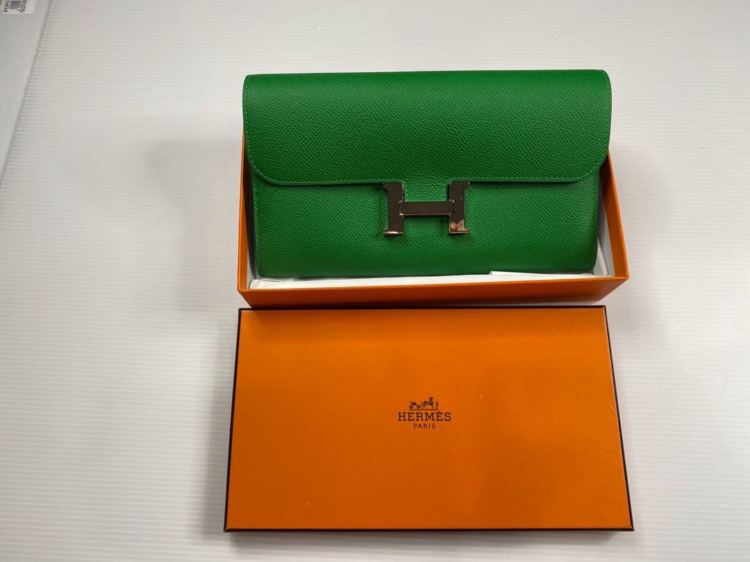 Hermes green wallet sales