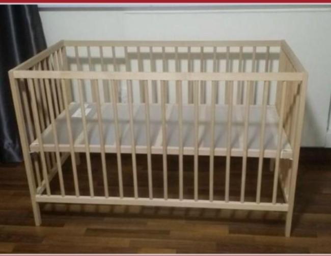 Ikea baby cot and micuna baby mattress, Babies & Kids, Baby Nursery