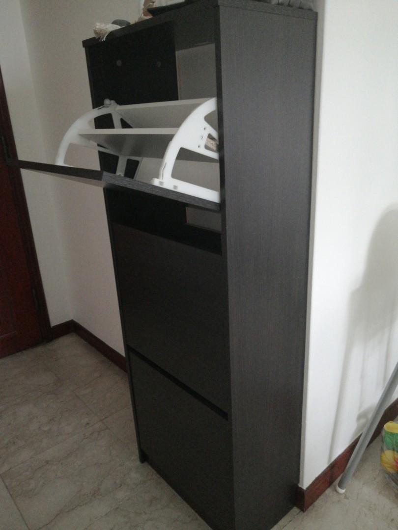 Ikea Bissa Shoe Cabinet Furniture Shelves Drawers On Carousell