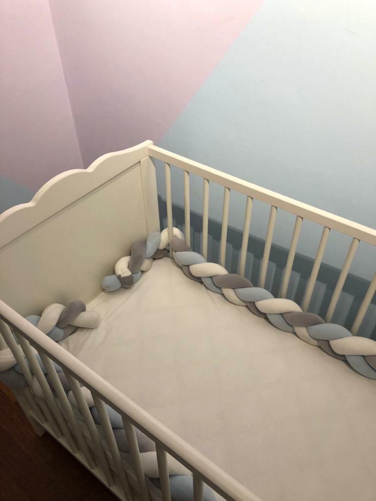 IKEA HENSVIK baby cot with Getha mattress, Babies & Kids, Cots & Cribs