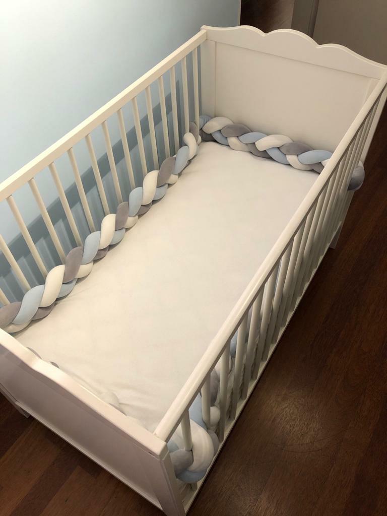IKEA HENSVIK baby cot with Getha mattress, Babies & Kids, Cots & Cribs