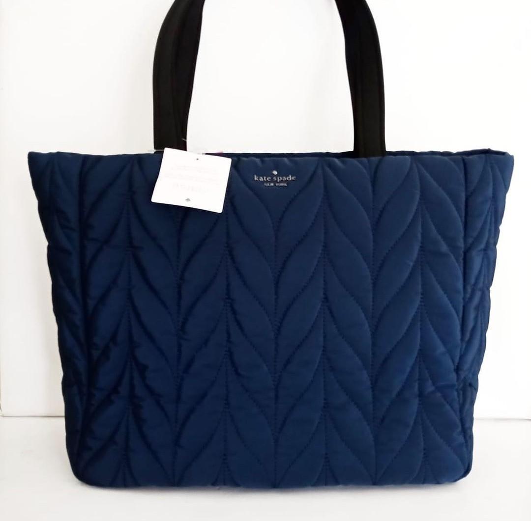 Kate Spade Elie Quilt Tote Zipper Night 