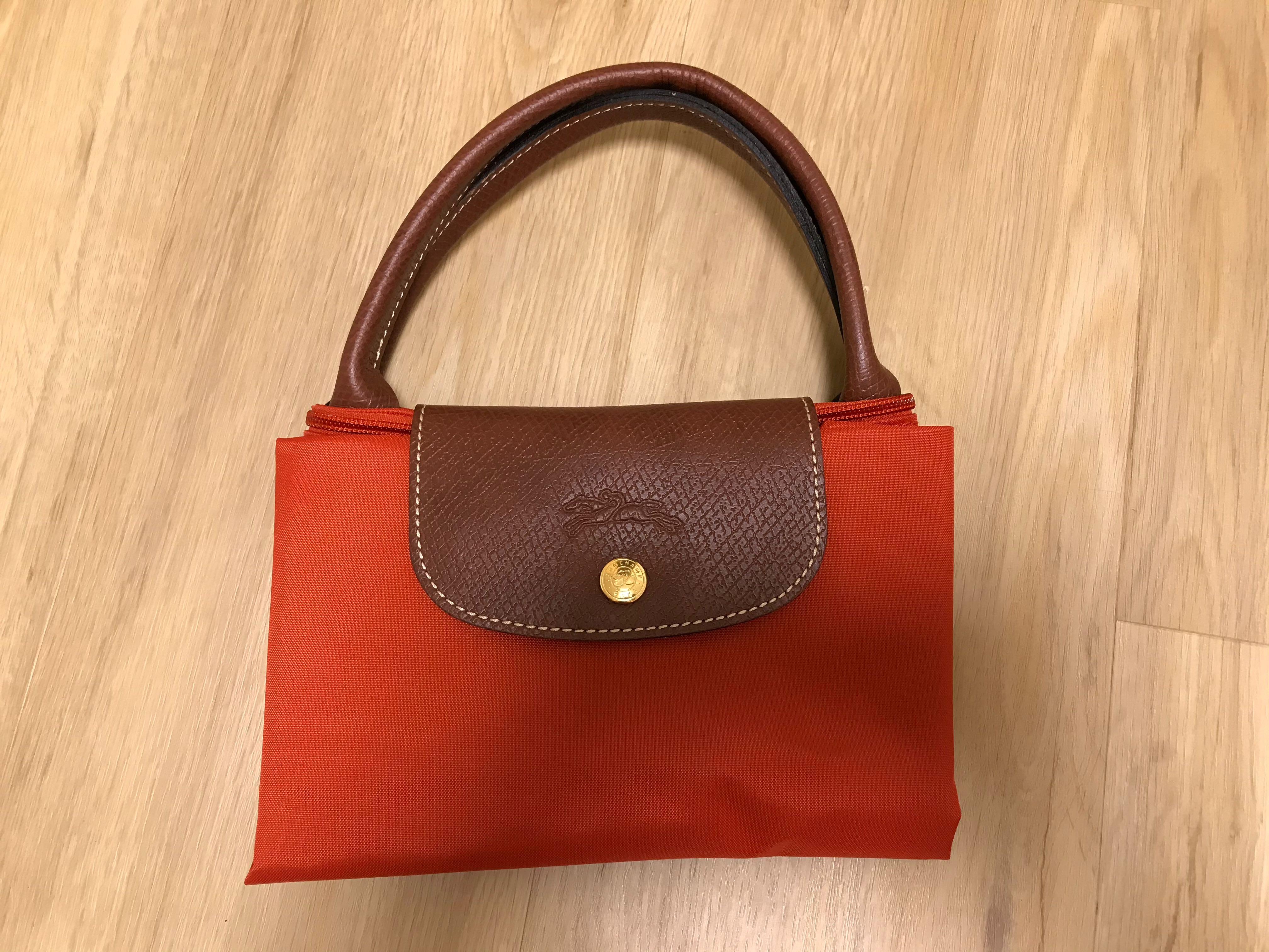 longchamp le pliage medium short handle