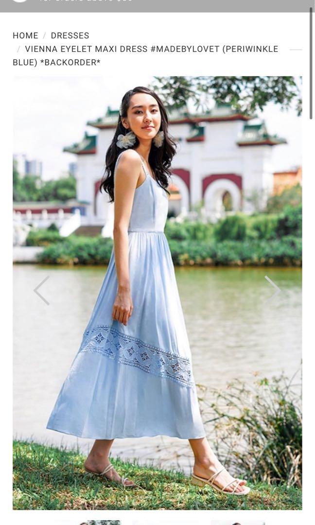 Periwinkle blue maxi dress online