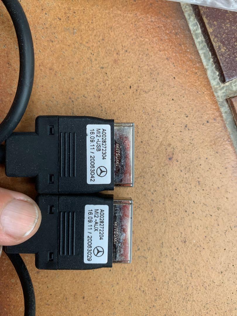 Mercedes media interface cable USB/Aux, Computers & Tech, Parts