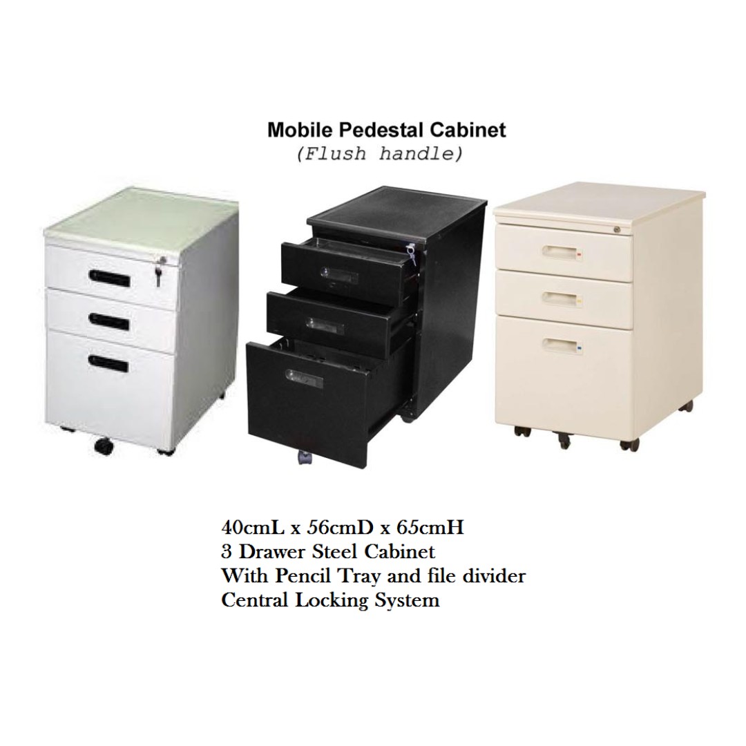 Mobile Pedestal Cabinet Home Furniture Furniture Fixtures Shelves Drawers On Carousell