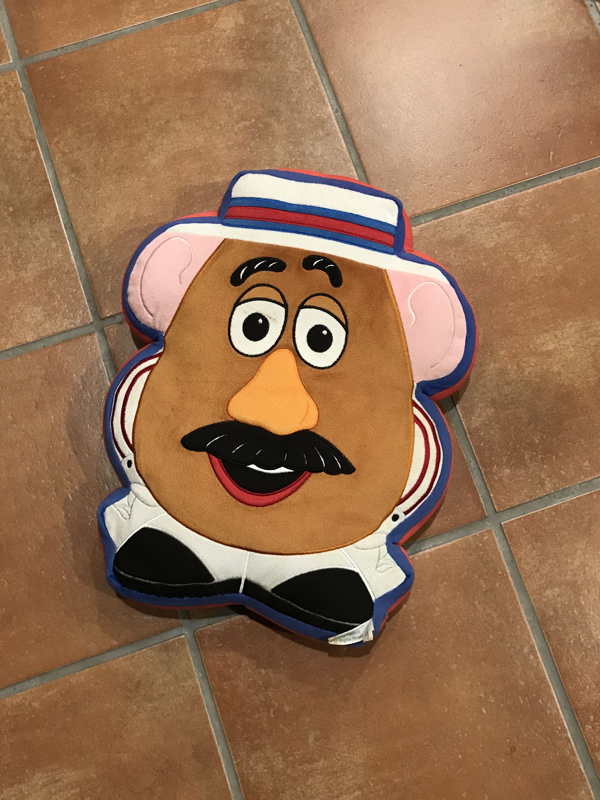 Cute Mr Mrs Potato Head Cushion front back
