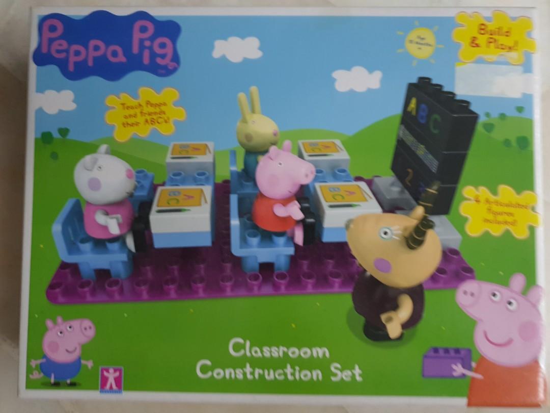peppa pig classroom construction set