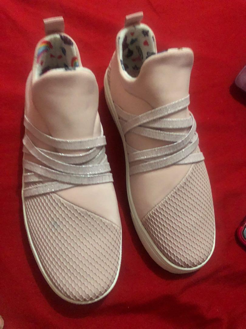 madden girl pink sneakers