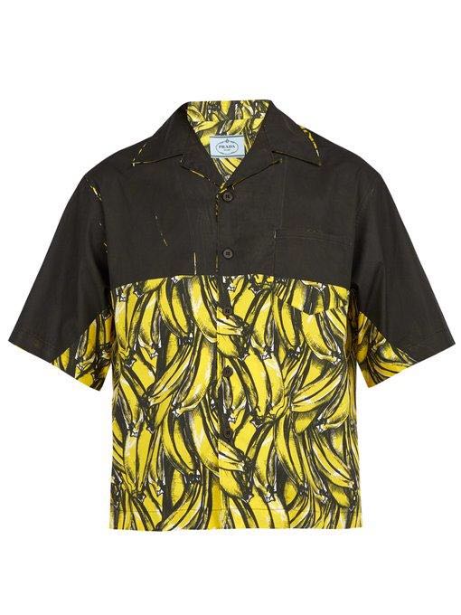 Prada Banana Shirt AW18, Men's Fashion, Tops & Sets, Formal Shirts on  Carousell