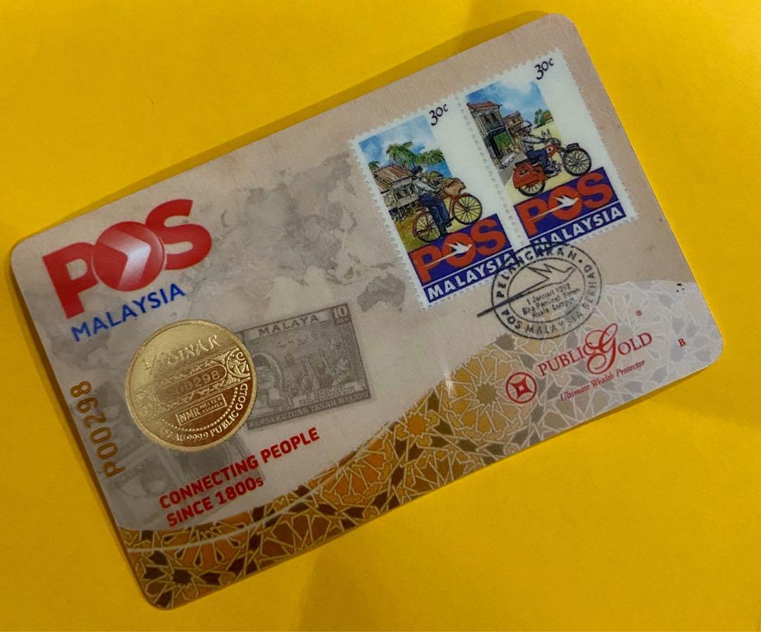 Public Gold 1 2 Dinar Pos Malaysia Edition Everything Else Others On Carousell