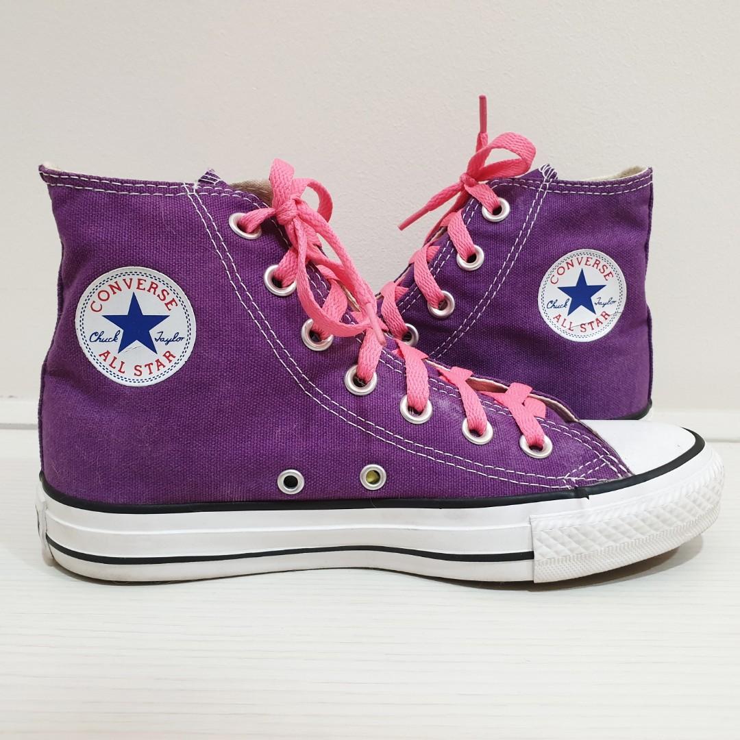 purple converse size 8