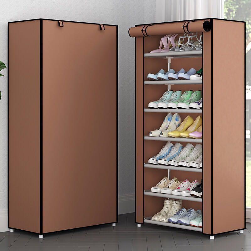 Shoes Rack Dust Free Shoe Cabinet With Cover Dormitory Shelf
