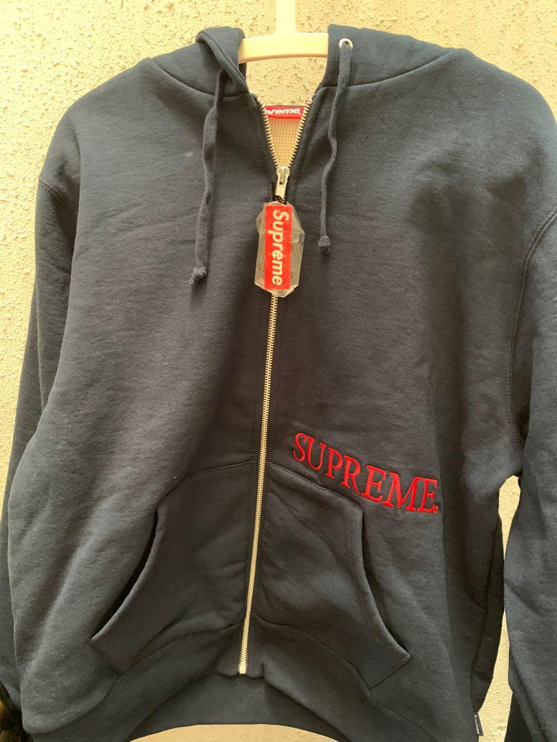 navy supreme hoodie