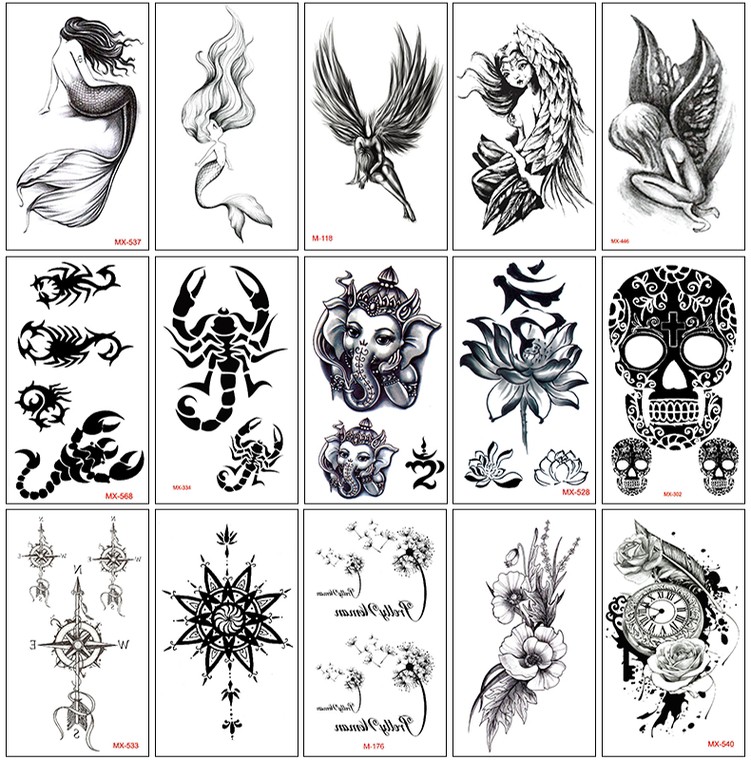 Temporary Tattoos BUY 10 FREE 1, Hobbies & Toys, Stationery & Craft