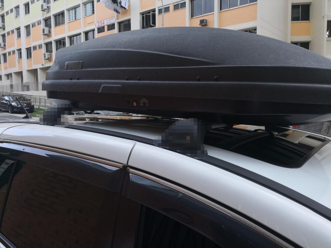 Thule Car Roof Rack And Box For Rental. Car Accessories