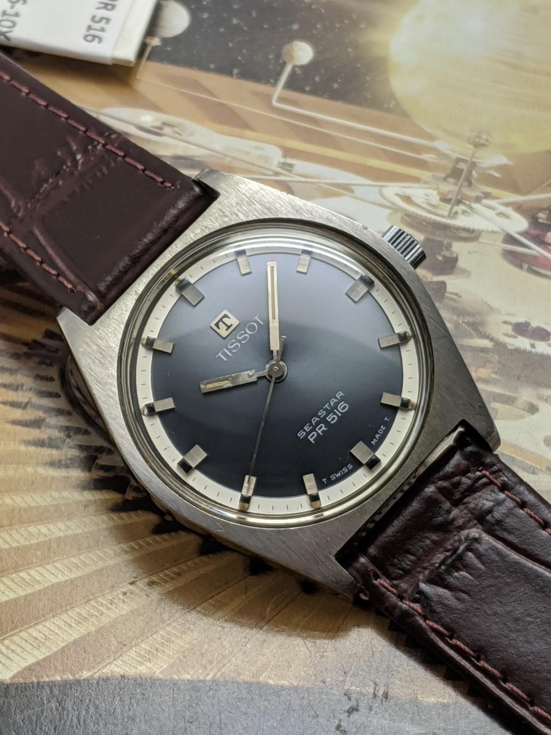 TISSOT SEASTAR PR 516 17 JEWELS HAND WINDING WATCH Luxury