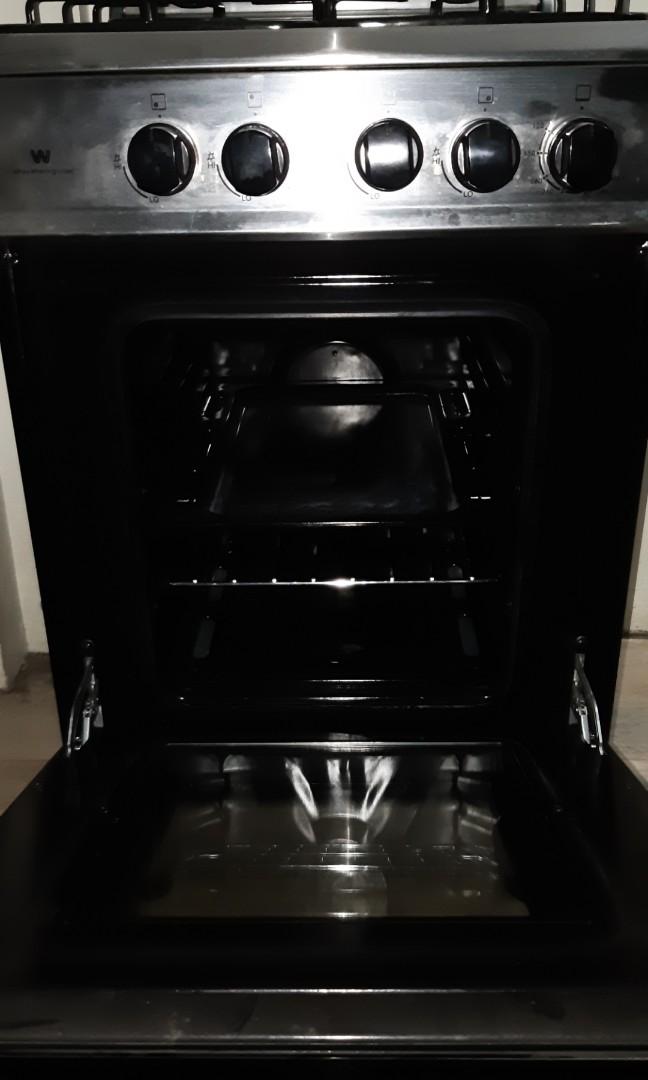 WhiteWestinghouse WCG540XG 50Cm Range 4 Gas Burners with Oven, TV