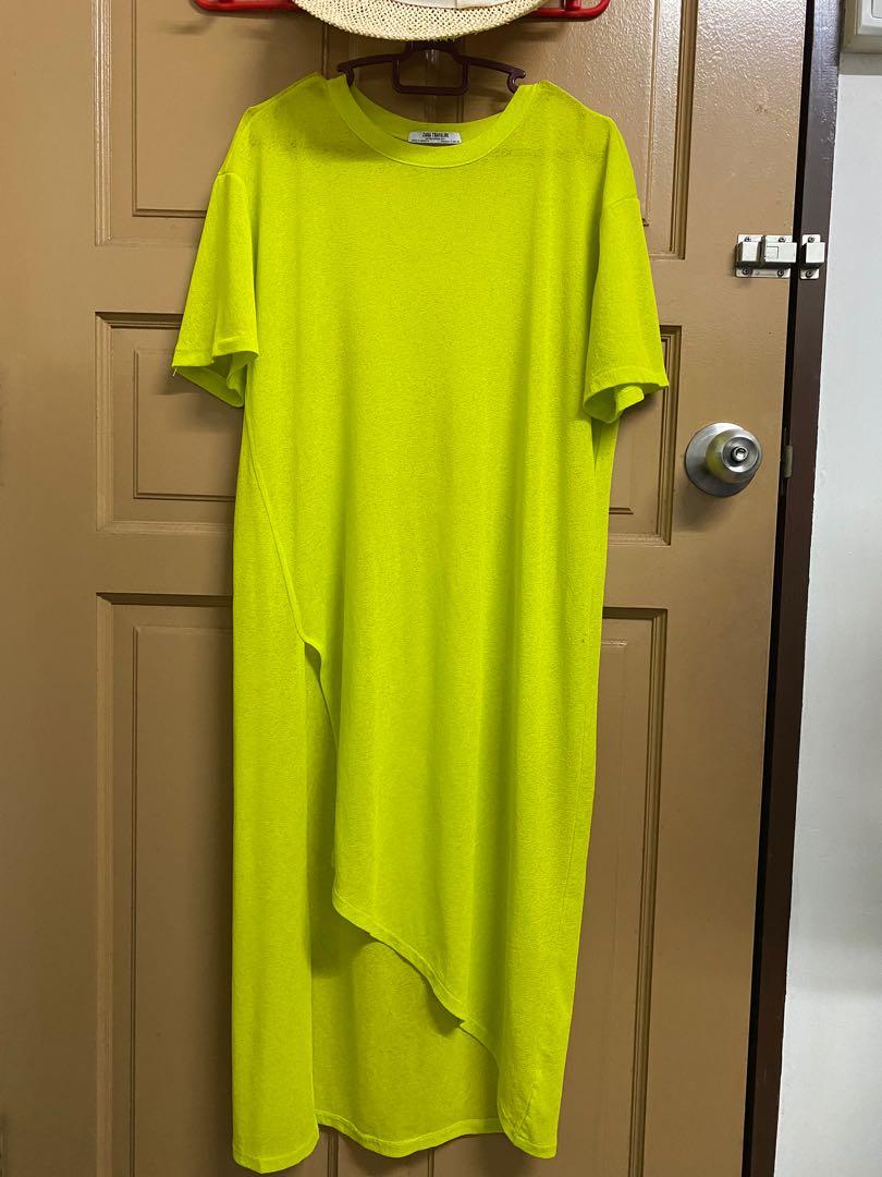 neon dress zara