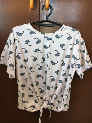 Cat patterned top