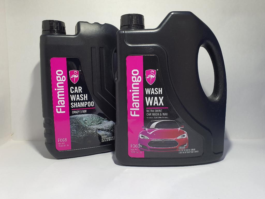 2l Premium Flamingo Car Wash And Wax Cleaning Product Car