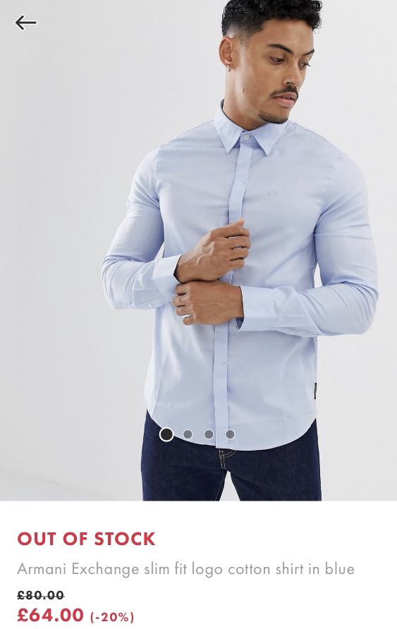 armani exchange slim fit shirt