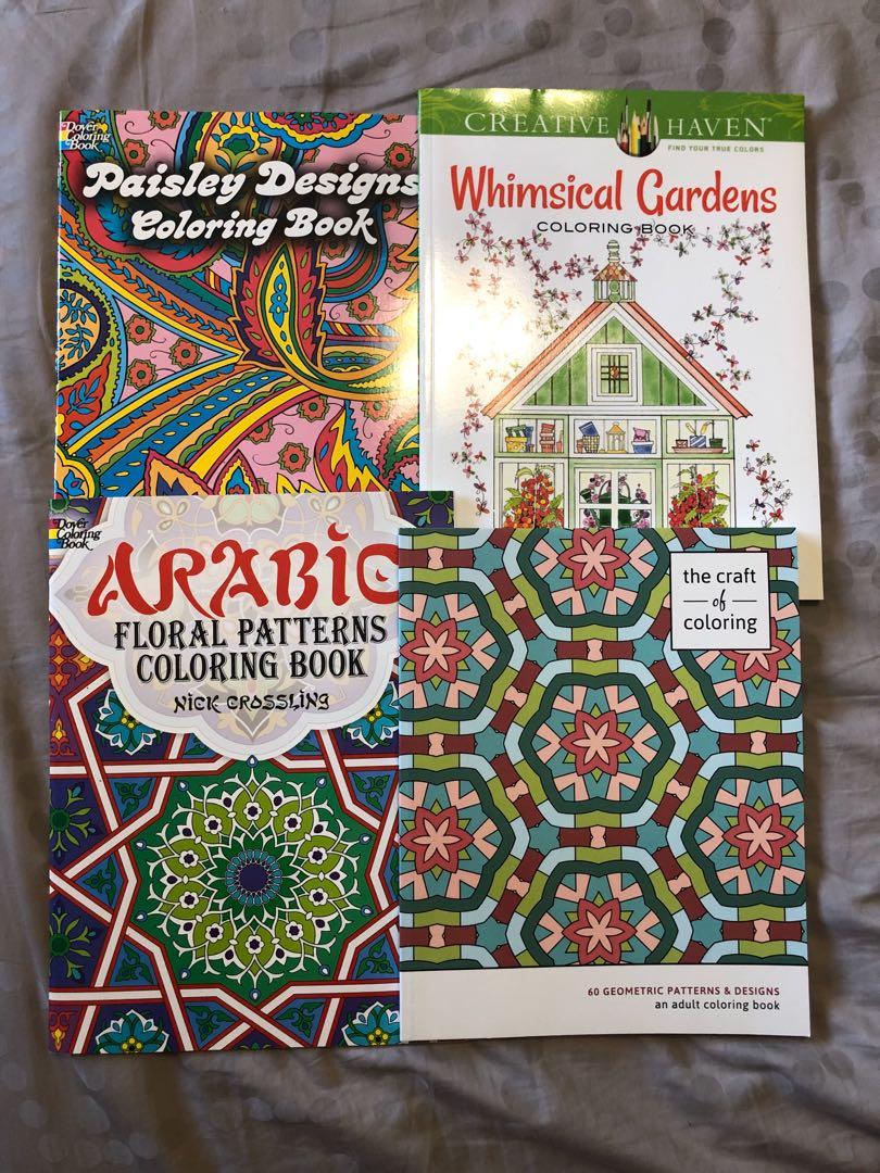 Assorted Adult Coloring books (Category: Storybooks) located in Quezon City. Submitted by declutter1ngmama (Listing ID 273967459, Image 1). Description: Price is for 3 colouring books New and all pages still blank Very good stress reliever ! *THE CRAFT OF COLORING , geometric patterns and design is already SOLD.