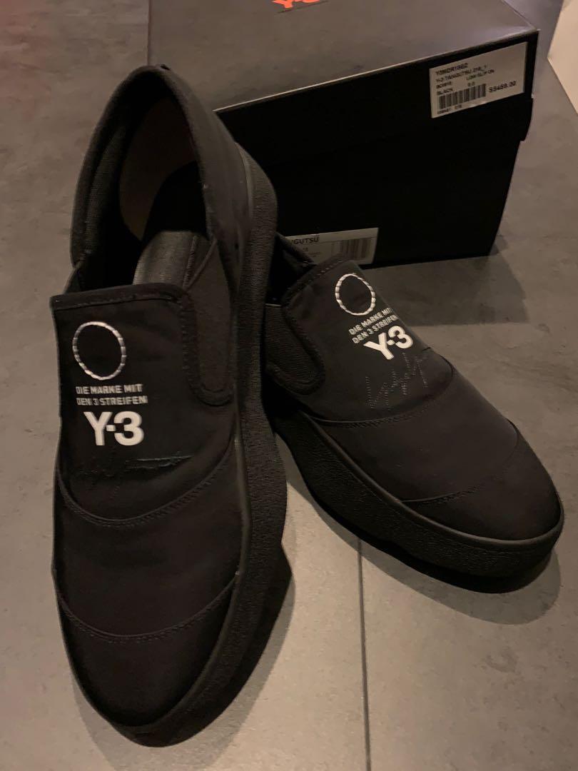 y3 slip on black