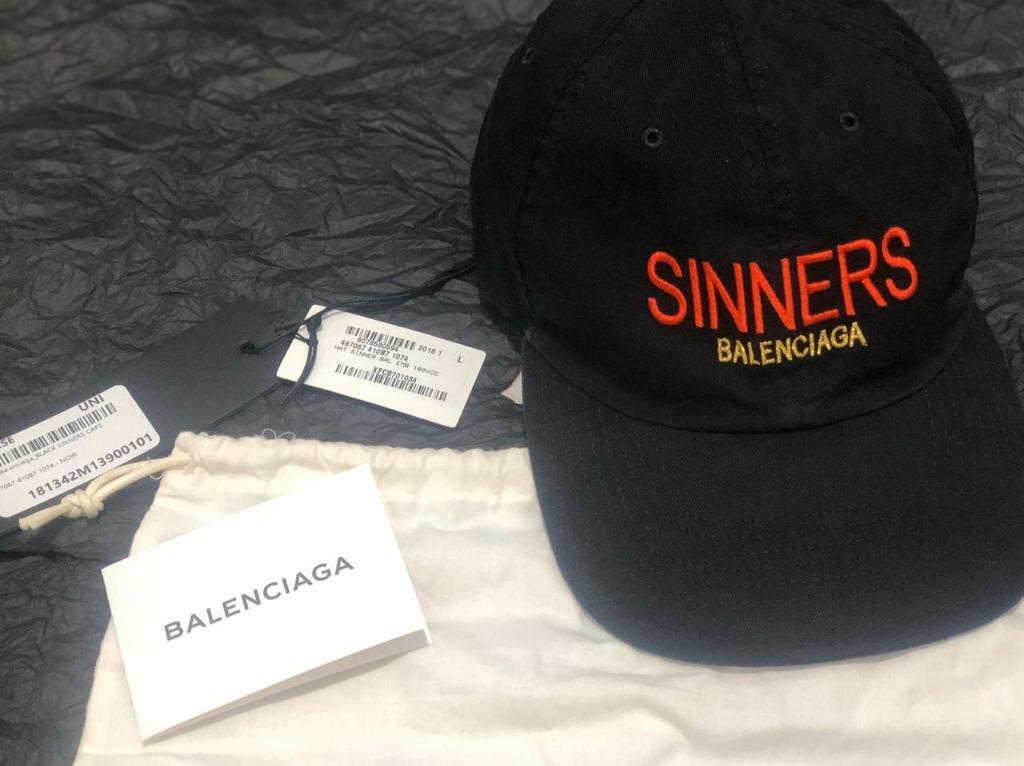 Balenciaga cap sinners deals